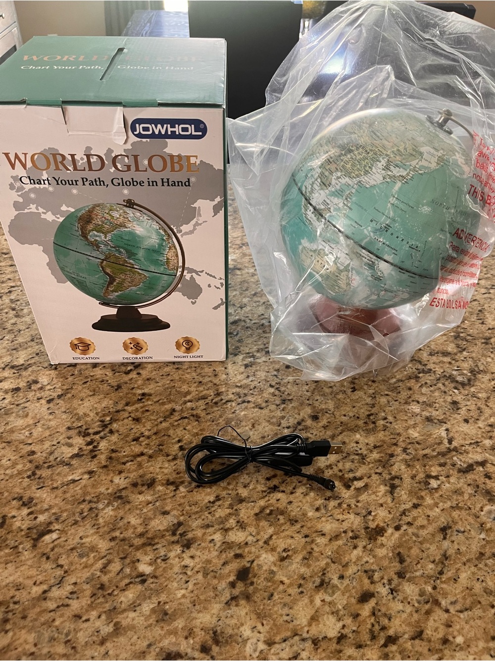 NEW Light Up World Globe